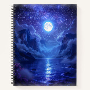 Vollmond-Hardcover-Notebook Notizbuch