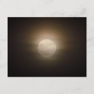 Vollmond Haze Postkarte
