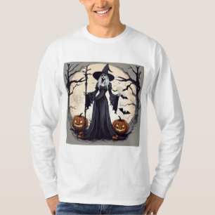 Vollmond-Hexe und Pumpkins T-Shirt