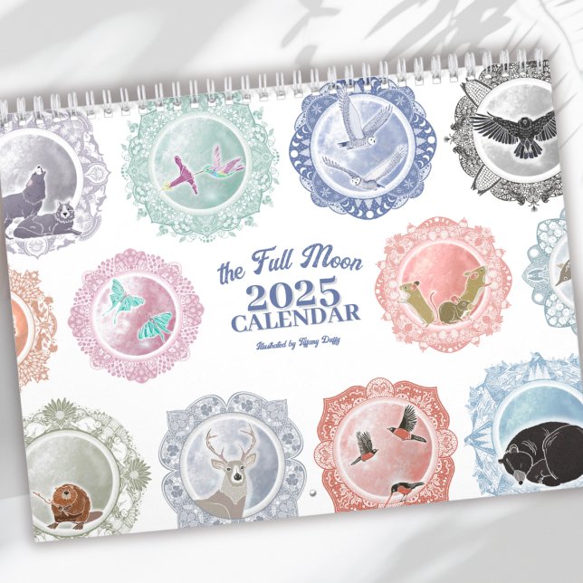 Vollmond. Illustrierte Kunst Kalender (Von Creator hochgeladen)