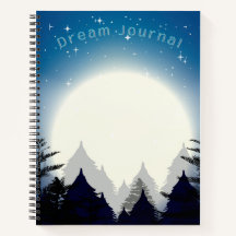 Vollmond im Forest Dream Journal