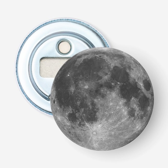 Vollmond in HD Flaschenöffner (Vorderseite)