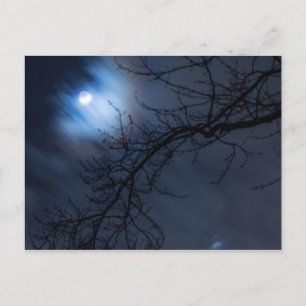 Vollmond in Night Sky, Ohio Postkarte