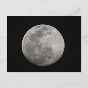 Vollmond in Schwarz und Weiß. Guthaben als: Arthur Postkarte
