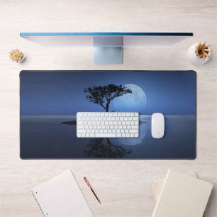 Vollmond-Insel Schreibtischunterlage