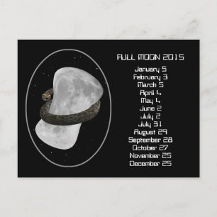 Vollmond-Kalender 2015 Postkarte