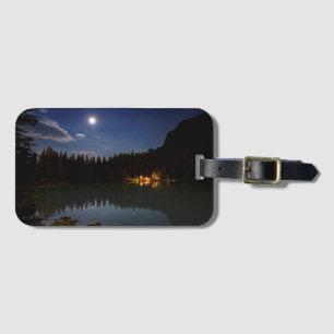 Vollmond   Lake Louise, Kanada Gepäckanhänger