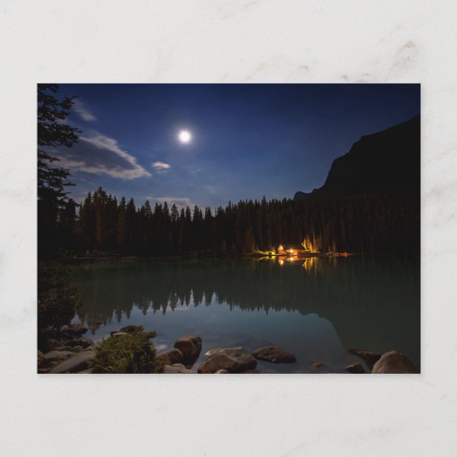 Vollmond | Lake Louise, Kanada Postkarte (Vorderseite)