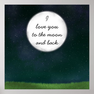 Vollmond-Liebe Poster