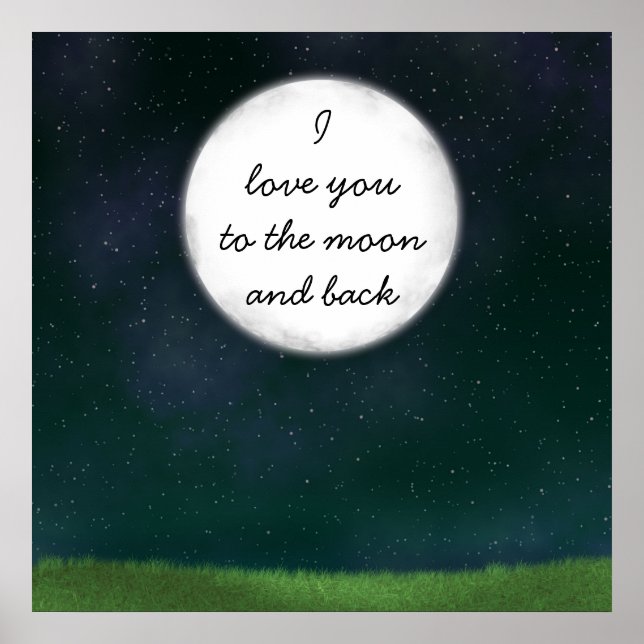 Vollmond-Liebe Poster (Vorne)