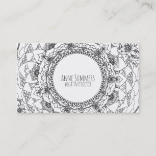 Vollmond-Mandalakarten Visitenkarte