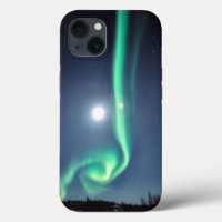 Vollmond mit Aurora | Yellowmesser Kanada