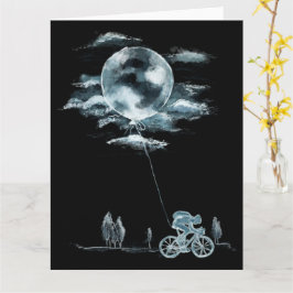 Vollmond mit den Ideen für den nationalen Mondtag Karte