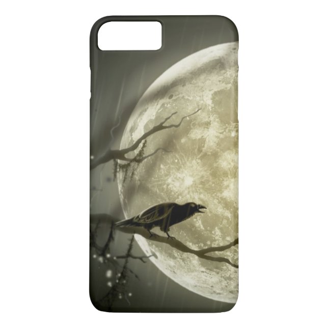 Vollmond mit einem Raven Case-Mate iPhone Hülle (Rückseite)
