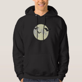 Vollmond mit Fledermäusen Hoodie
