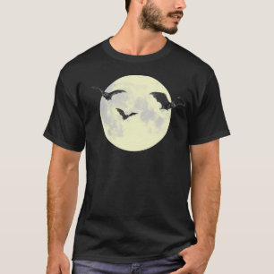Vollmond mit Fledermäusen T-Shirt