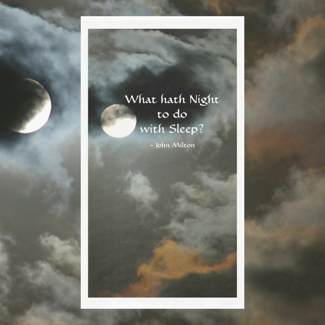 Vollmond mit Nachts Zitat Mysteriös Serviette (Von Creator hochgeladen)