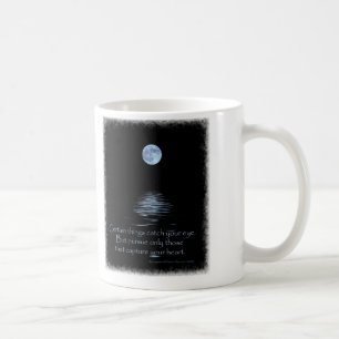 Vollmond mit Sprichwort des gebürtigen Amerikaner Tasse