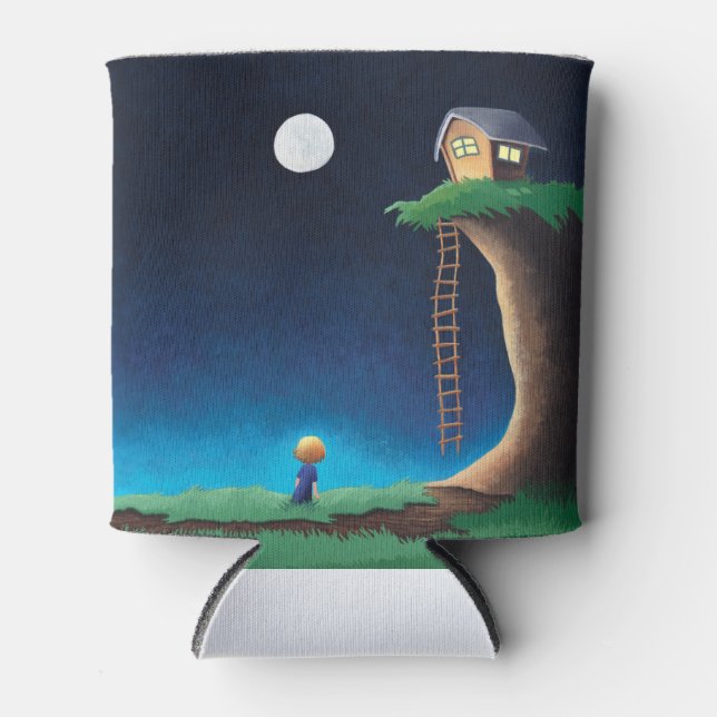 Vollmond-Nacht-Himmel kann kühler werden Dosenkühler (Vorderseite)