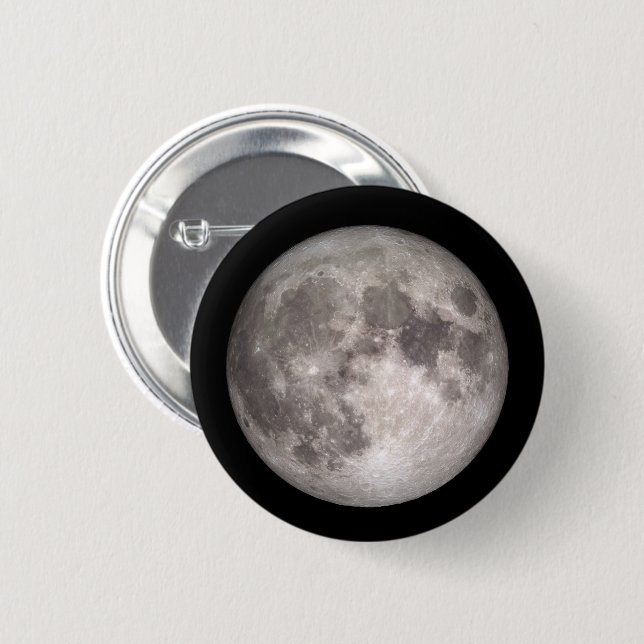 Vollmond-NASA-Bild Button (Vorne & Hinten)