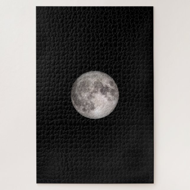 Vollmond-NASA-Bild mit mehr als 1000 Einzelteilen Puzzle (Vertikal)