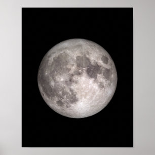 Vollmond-NASA-Bild Poster