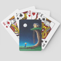 Vollmond Night Sky Spielkarten