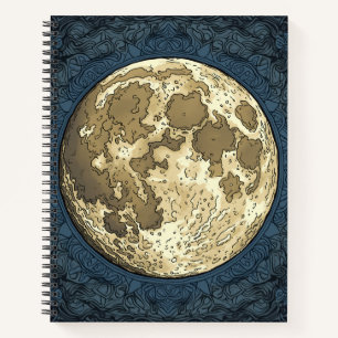 Vollmond Notizbuch