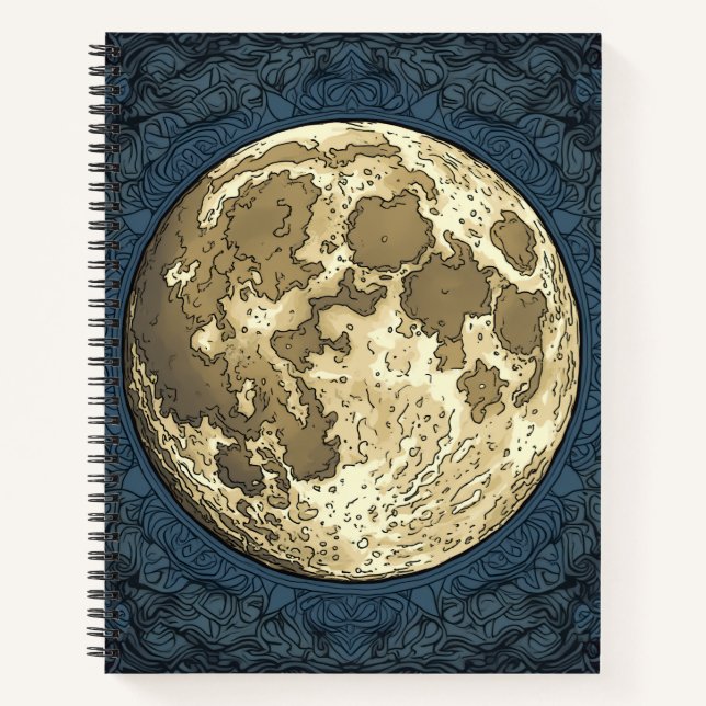 Vollmond Notizbuch (Vorderseite)