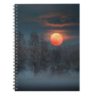 Vollmond   November in Scalenghe, Italien Notizblock
