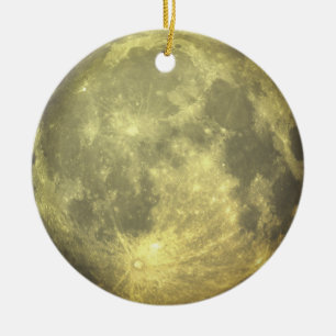 Vollmond-Ornament Keramik Ornament