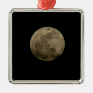 Vollmond-Ornament Silbernes Ornament