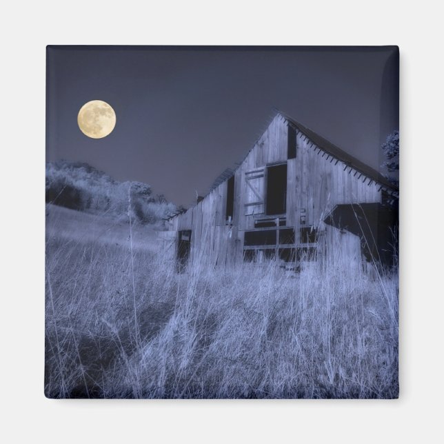 Vollmond-Overhead | Altgewitterter Stall Magnet (Vorne)