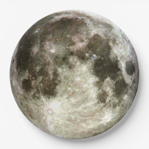 Vollmond Pappteller