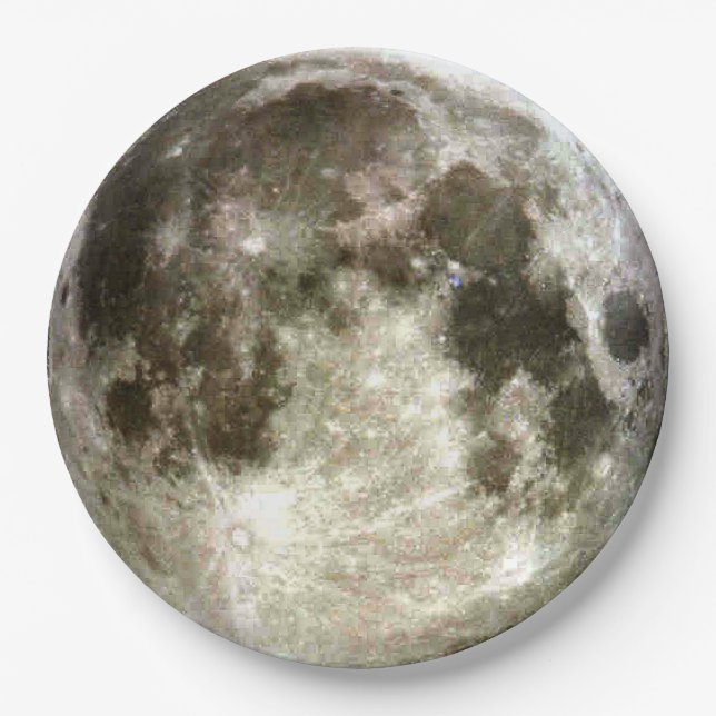 Vollmond Pappteller (Vorderseite)