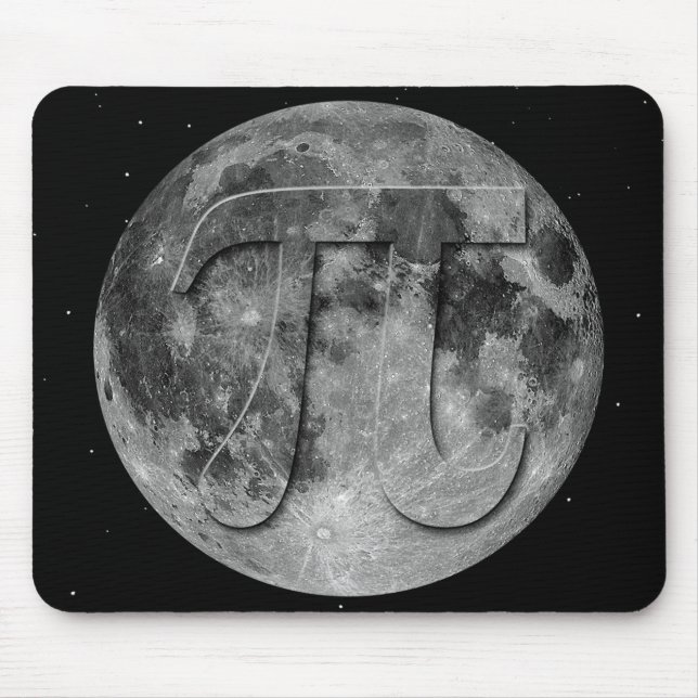 Vollmond Pi-Day-Spaß Mousepad (Vorne)