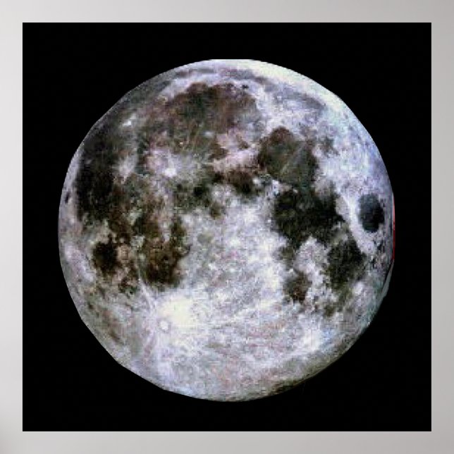 Vollmond-Poster Poster (Vorne)