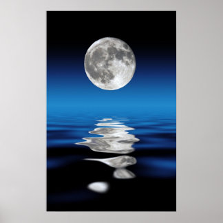 Vollmond-Poster Poster