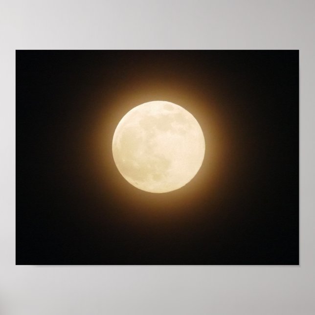 Vollmond-Poster Poster (Vorne)