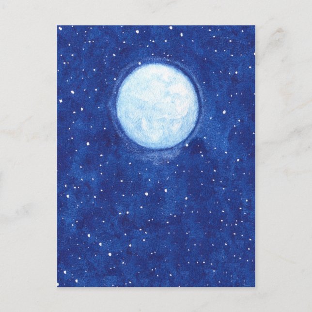 Vollmond Postkarte (Vorderseite)