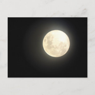 Vollmond-Postkarte Postkarte