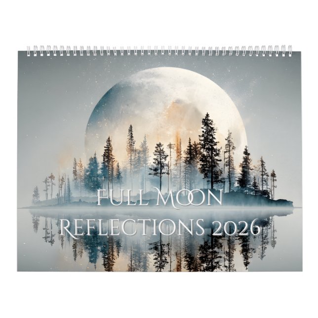 Vollmond-Reflektionen 2026 Kalender (Titelbild)