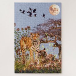Vollmond Romance - 1,04 Stück Tiger Puzzle