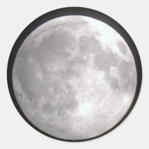 Vollmond-Round-Stickers Runder Aufkleber