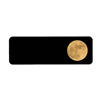 Vollmond-Rücksendeadressen-Aufkleber