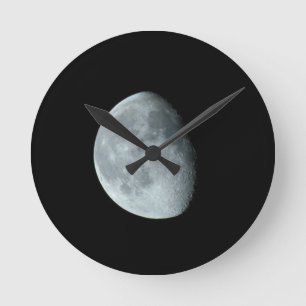 Vollmond Runde Wanduhr