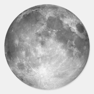Vollmond Runder Aufkleber