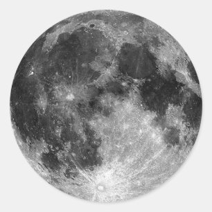 Vollmond Runder Aufkleber
