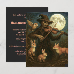 Vollmond-Scarecrow-Party Einladung