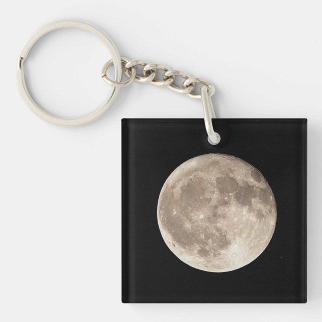 Vollmond Schlüsselanhänger (Vorderseite)